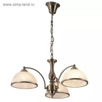 Люстра «Молли», 3x75Вт E27, бронза 34x30x30,5 см