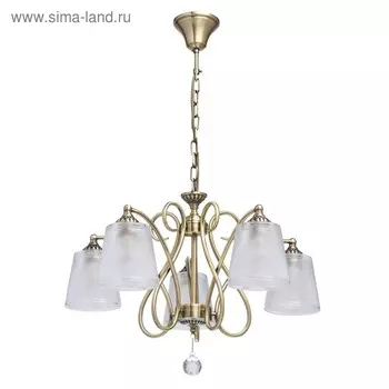 Люстра «Моника», 5x40Вт E14, античная бронза