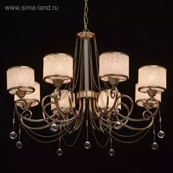 Люстра "Моника" 8x40Вт E14 античная бронза