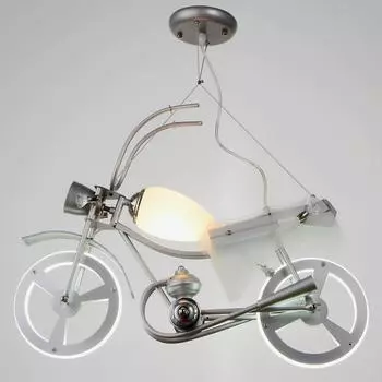 Люстра "Мопед" E14 40Вт+ 2LED серебристый 62х18х33 см