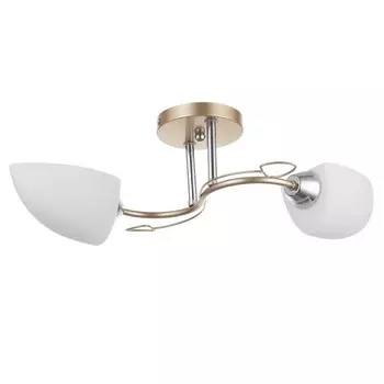 Люстра "Море" 2х60Вт Е14 золото 50х20х17см