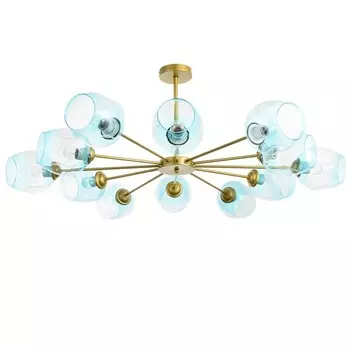 Люстра «Мурано» 12хЕ27 60 Вт золото голубой 10510535 см BayerLux