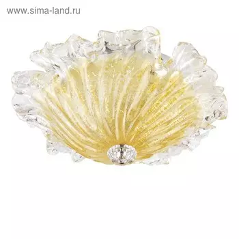 Люстра MURANO 3х40Вт E14 янтарный 34x13см