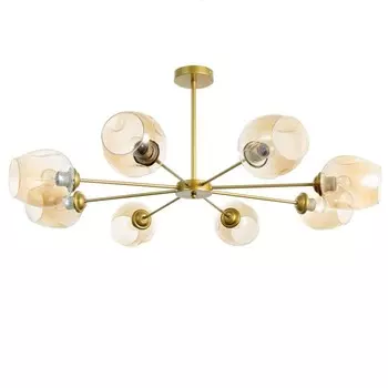 Люстра «Мурано» 8хЕ27 60 Вт золото 909035 см BayerLux