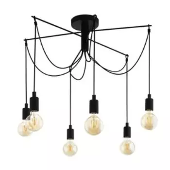 Люстра MUSARA, 6x60Вт E27, цвет черный