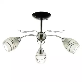 Люстра Светогор "Музыка" 3х60Вт Е27 черный/хром