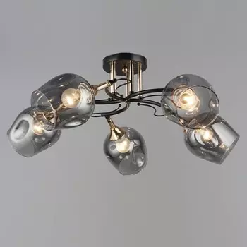 Люстра N5031/5 COF+FGD кофе/золото 560 Вт E27 666624 см