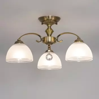 Люстра на штанге Citilux «Франческа» CL417133 52х52х26 см, 3х75Вт, E27, цвет коричневый