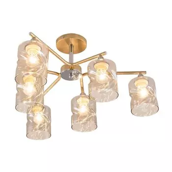 Люстра на штанге Citilux «Клод» CL137162 62х62х30 см, 6х60Вт, E27, цвет желтый
