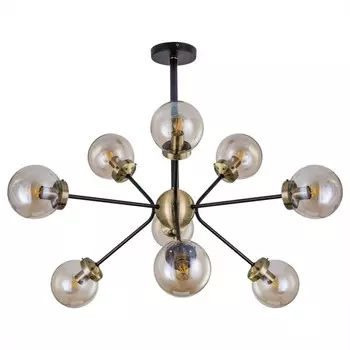 Люстра на штанге Citilux «Планета» CL105295 78х78х64 см, 9х40Вт, E14, цвет коричневый
