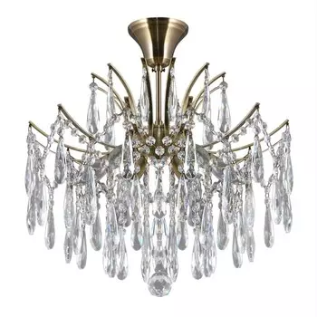 Люстра на штанге Citilux «Селена» CL302163 50х50х50 см, 6х40Вт, E14, цвет коричневый
