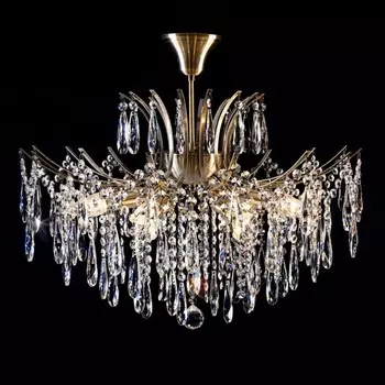 Люстра на штанге Citilux «Селена» CL302183 55х55х65 см, 6х40Вт, E14, цвет коричневый