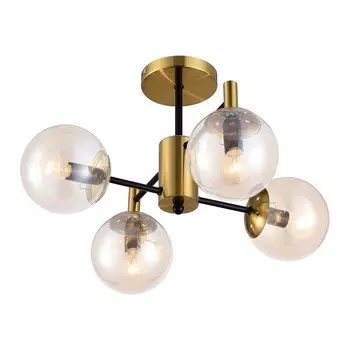 Люстра на штанге Citilux «Шарлиз» CL143143 50х50х30 см, 4х40Вт, E14, цвет коричневый