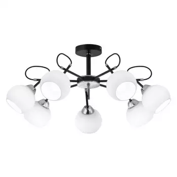 Люстра на штанге Citilux «Стивен» CL141271 72х72х34 см, 7х75Вт, E27, цвет черный
