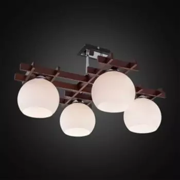 Люстра Нарита, 4x100Вт E27 венге, хром