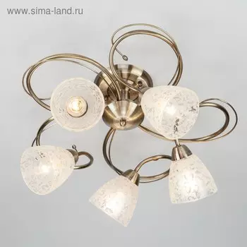 Люстра Natalie 5x60Вт E14 бронза