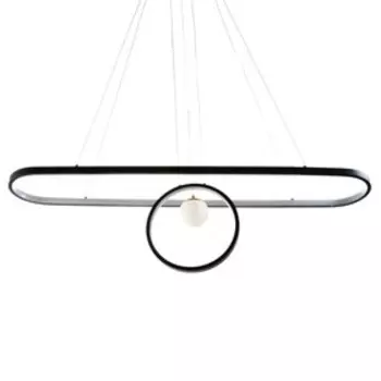 Люстра BayerLux "Нео" LED 42Вт черный 100х18х25-125см