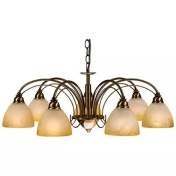 Люстра "Нерина" 7x40Вт E14 медь 63x63x80см