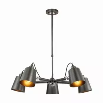 Люстра NEROPIUS 5x60Вт E27, чёрный