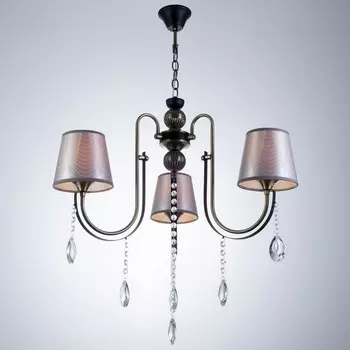 Люстра NH5270/3 AB+BK бронза/черный 340 Вт E27 646185 см