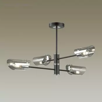 Люстра NOLAN 4x40Вт E14 хром, чёрный