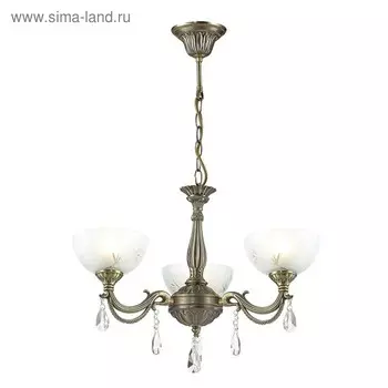 Люстра NORA 3x60Вт E27 бронза