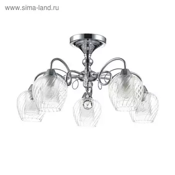 Люстра Nora, 5x40W E14, цвет хром