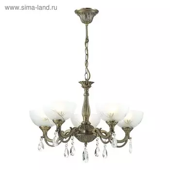 Люстра NORA 5x60Вт E27 бронза