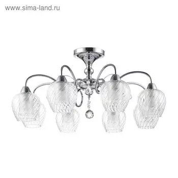 Люстра Nora, 8x40W E14, цвет хром