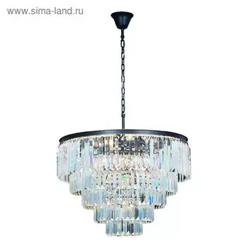 Люстра Nova 13x40Вт E14 черно-золотой