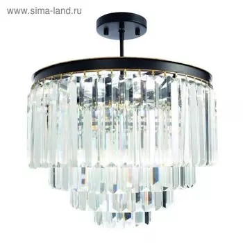 Люстра Nova 9x40Вт E14, чёрно-золотой