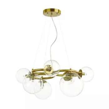 Люстра NUVOLA, 7x40Вт G9, цвет золото, IP20