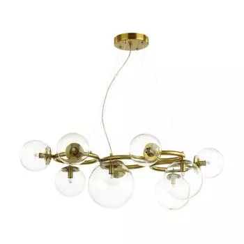 Люстра NUVOLA, 9x40Вт G9, цвет золото, IP20