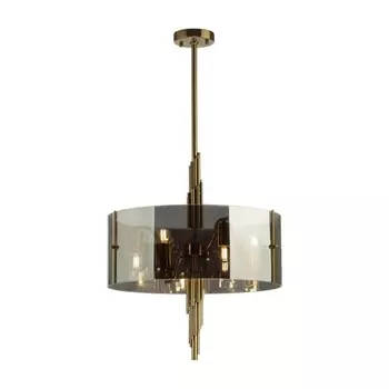 Люстра Odeon Light. Margaret, 40Вт, E27, 640-940х500 мм, цвет античная бронза, дымчатый