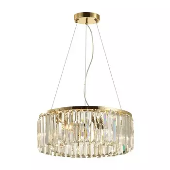 Люстра Odeon Light. Vassa, 6х40Вт, E14, 694-1189х456 мм, цвет золотой