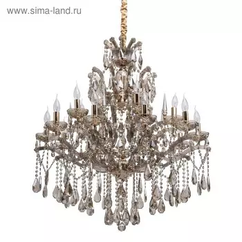 Люстра «Одетта», 16x40Вт E14, золото