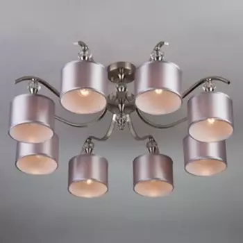 Люстра Ofelia 8x40Вт Е14, никель 75x75x30 см