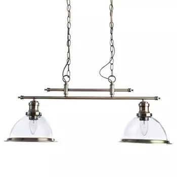 Люстра Oglio, 2x60Вт E27, бронза