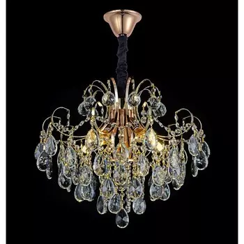 Люстра "Ольга" 5х60Вт Е14 золото 48х48х45см SVK