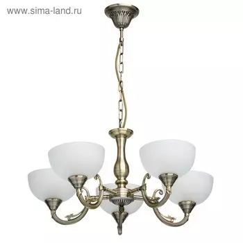 Люстра «Олимп», 5x60Вт E27, бронза