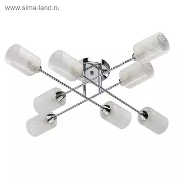 Люстра "Олимпия", 8x60Вт E14, цвет хром