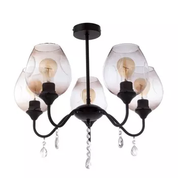 Люстра «Оливия», 560 Вт Е27, черный