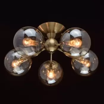Люстра "Оливия", 5x60Вт E14, цвет латунь