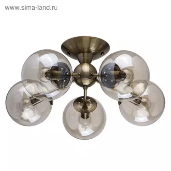 Люстра "Оливия", 5x60Вт E14, цвет латунь