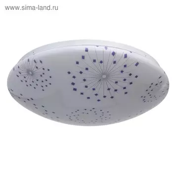 Люстра "Омега" 22W LED хром 38x38x11см