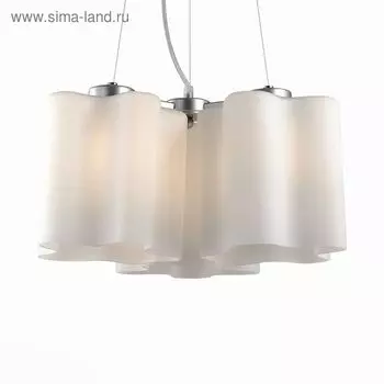 Люстра подвесная St Luce. SL116.503.03. Onde. 3х60 Вт, E27, 46х46х22 см, цвет серебристый