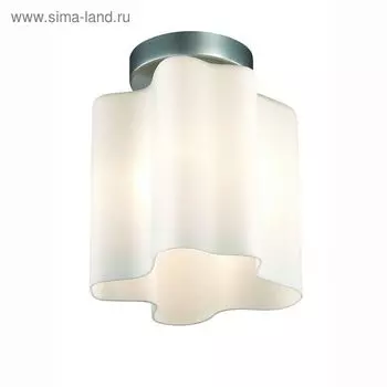 Светильник потолочный St Luce. SL116.502.01. Onde. 1х60 Вт, E27, 19х19х20 см, цвет серебристый