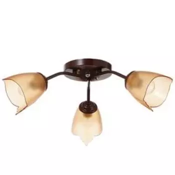 Люстра Оникс 3х15Вт E27 коричневый 50х50х15см BayerLux