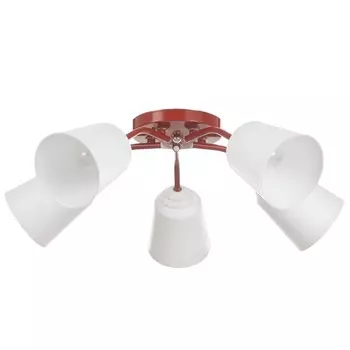 Люстра на потолок BayerLux «Онлайн», 515 Вт, Е27, красный, 525215 см