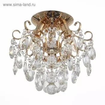 Люстра ORECCHINI 3x40Вт Е14 золото 30,4x30,4x28,3см